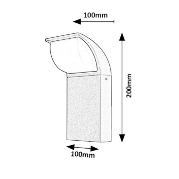 Rabalux - LED ulkoseinävalaisin LED/9W/230V IP65