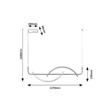 Rabalux - LED-kattokruunu johdossa LED/35W/230V