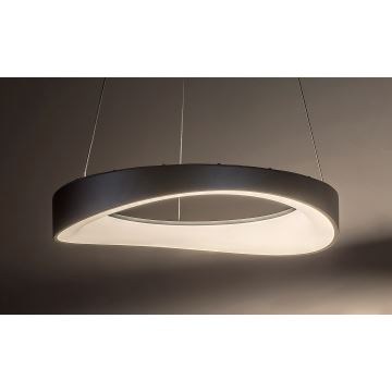 Rabalux - LED-kattokruunu johdossa LED/56W/230V 3000K hopea