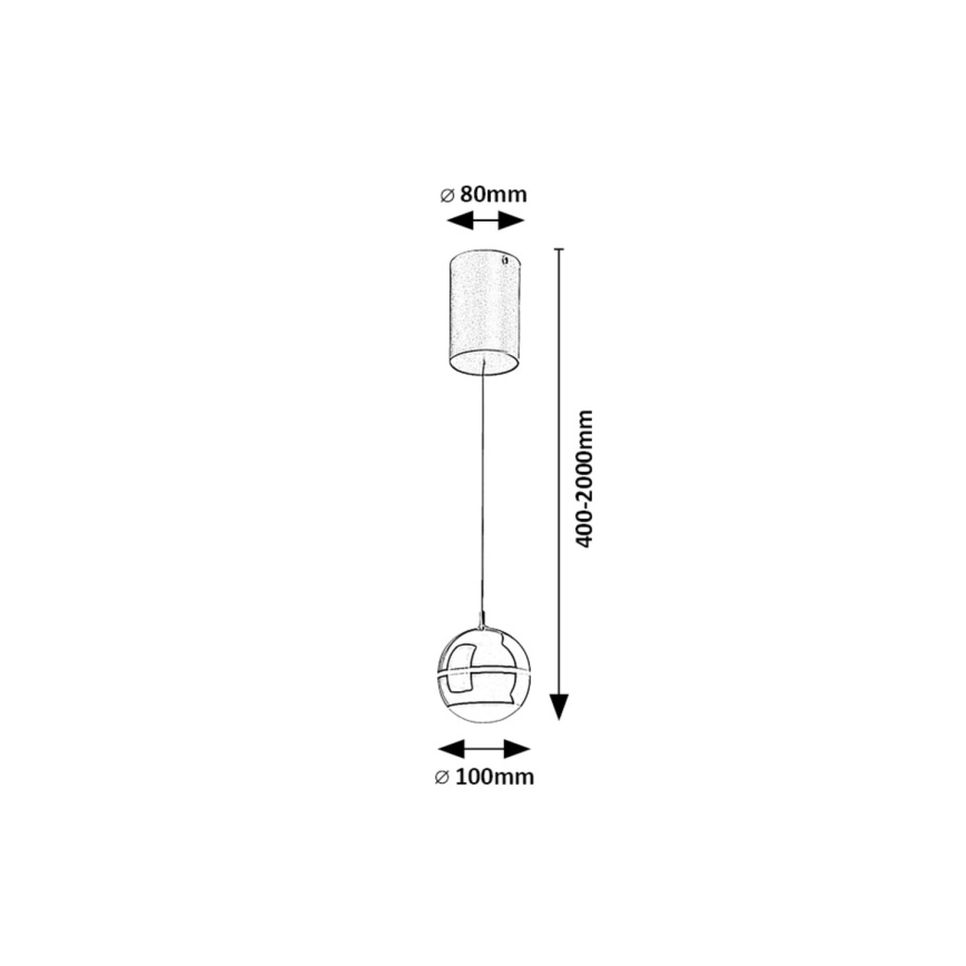 Rabalux - LED-kattokruunu johdossa LED/6W/230V 4000K