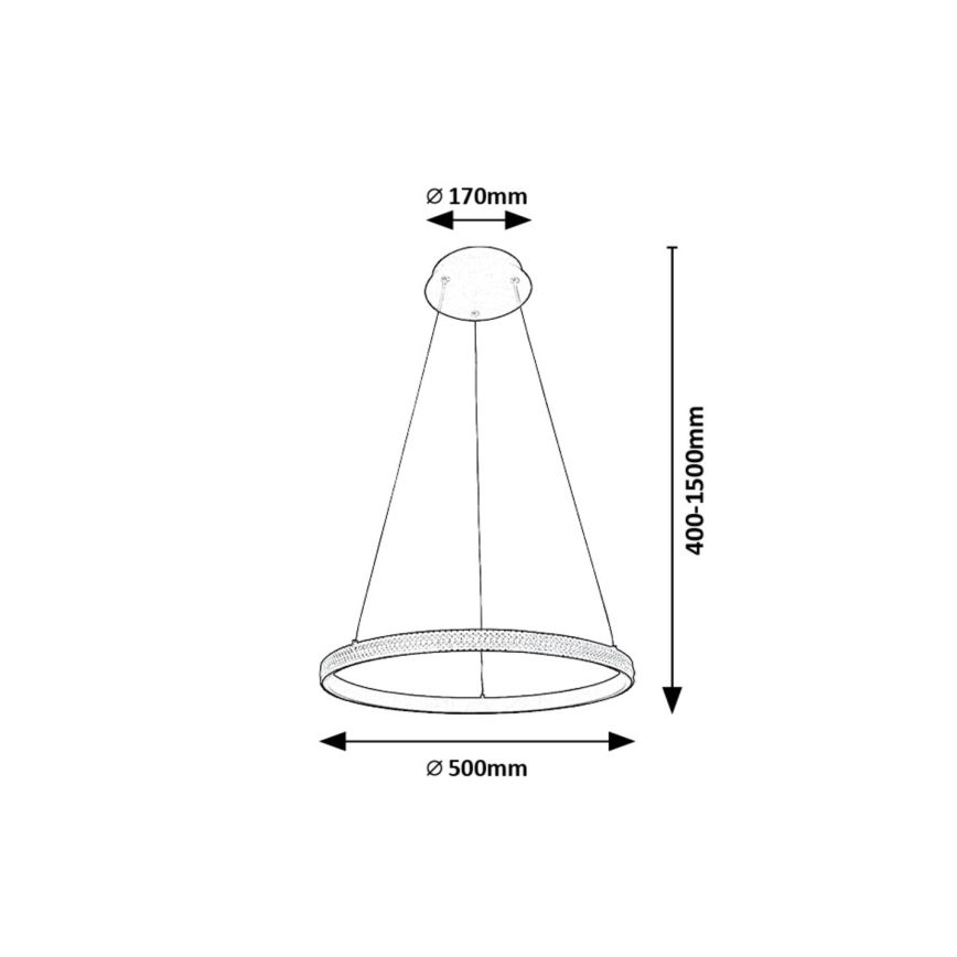 Rabalux - LED-kattokruunu johdossa LED/32W/230V 3000K