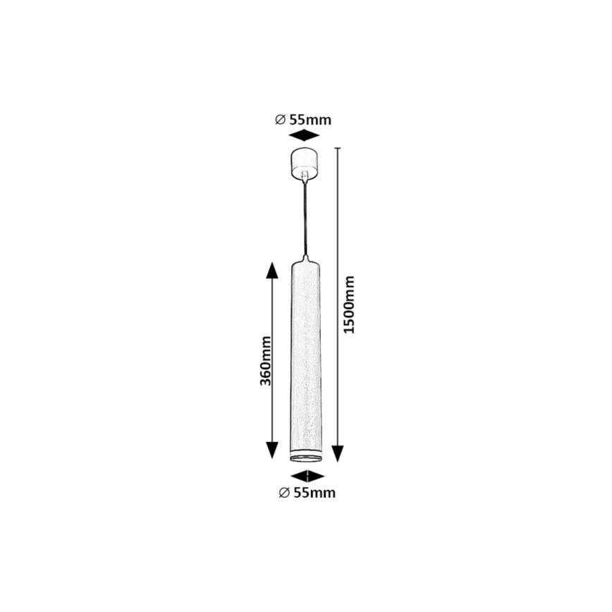 Rabalux - Kattokruunu johdossa 1xGU10/5W/230V