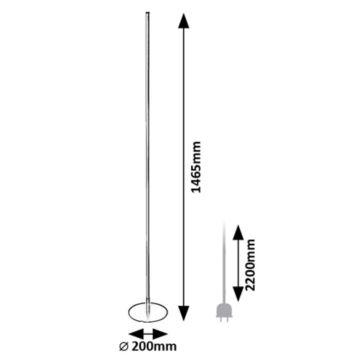 Rabalux - LED-lattiavalaisin LED/18W/230V 3000K