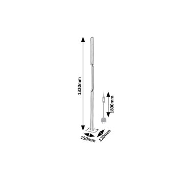 Rabalux - Himmennettävä LED-lattiavalaisin LED/33W/230V 3000/4000K musta