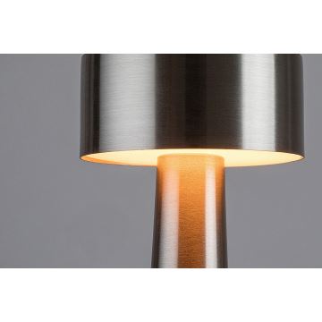 Rabalux - LED Ladattava kosketus pöytävalaisin LED/2,7W/5V 1200mAh 3000/4000/6000K kromi