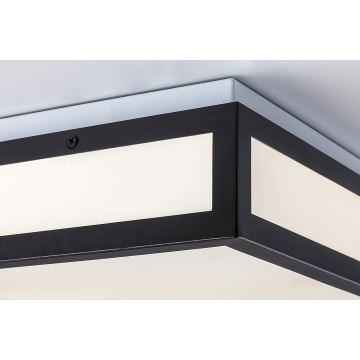 Rabalux - LED-kattovalaisin kylpyhuoneeseen LED/24W/230V IP44 4000K 40x40 cm musta