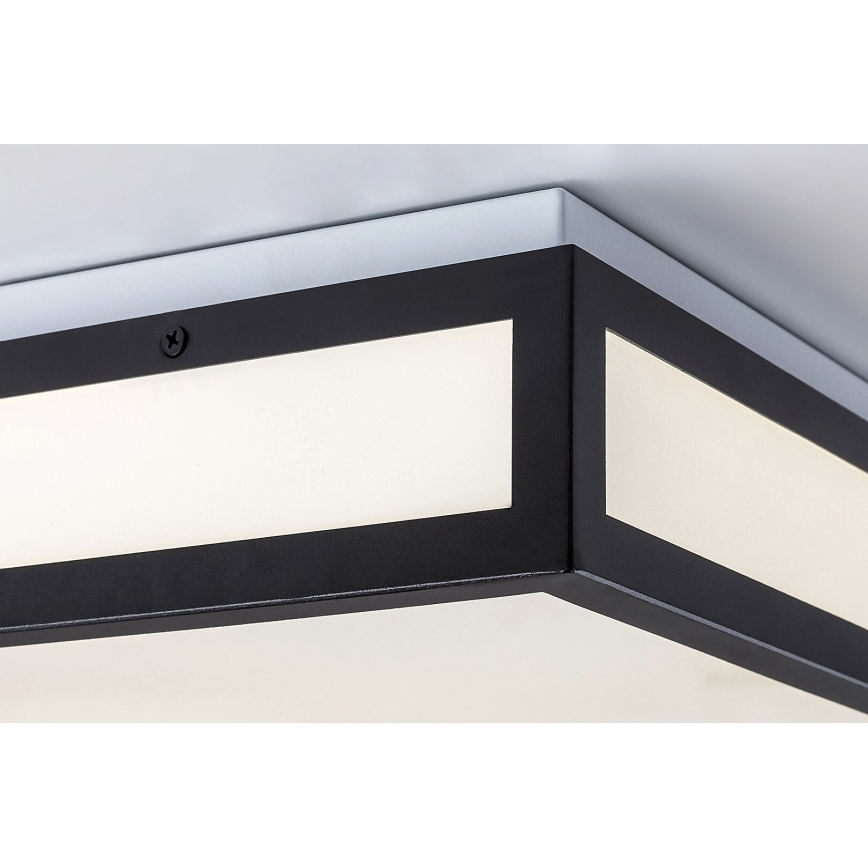 Rabalux - LED-kattovalaisin kylpyhuoneeseen LED/24W/230V IP44 4000K 40x40 cm musta