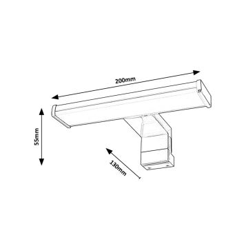 Rabalux - Kylpyhuoneen LED-peilivalo LED/4W/230V IP44