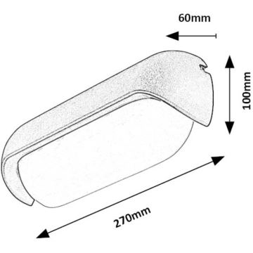 Rabalux - LED-ulkoseinävalaisin LED/13W/230V IP54 antrasiitti