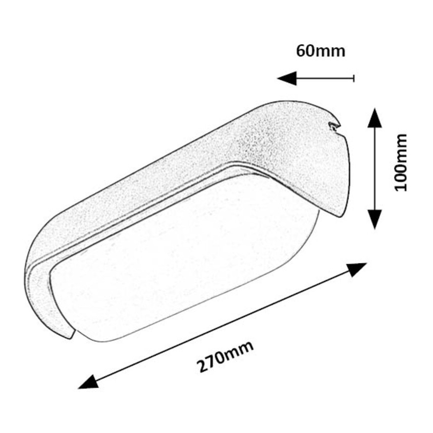 Rabalux - LED-ulkoseinävalaisin LED/13W/230V IP54 antrasiitti