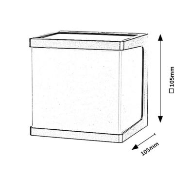 Rabalux - LED-ulkoseinävalaisin LED/10W/230V IP54 musta