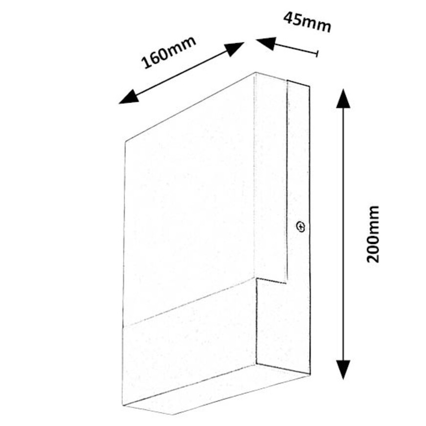 Rabalux - LED-ulkoseinävalaisin LED/10W/230V IP44 valkoinen