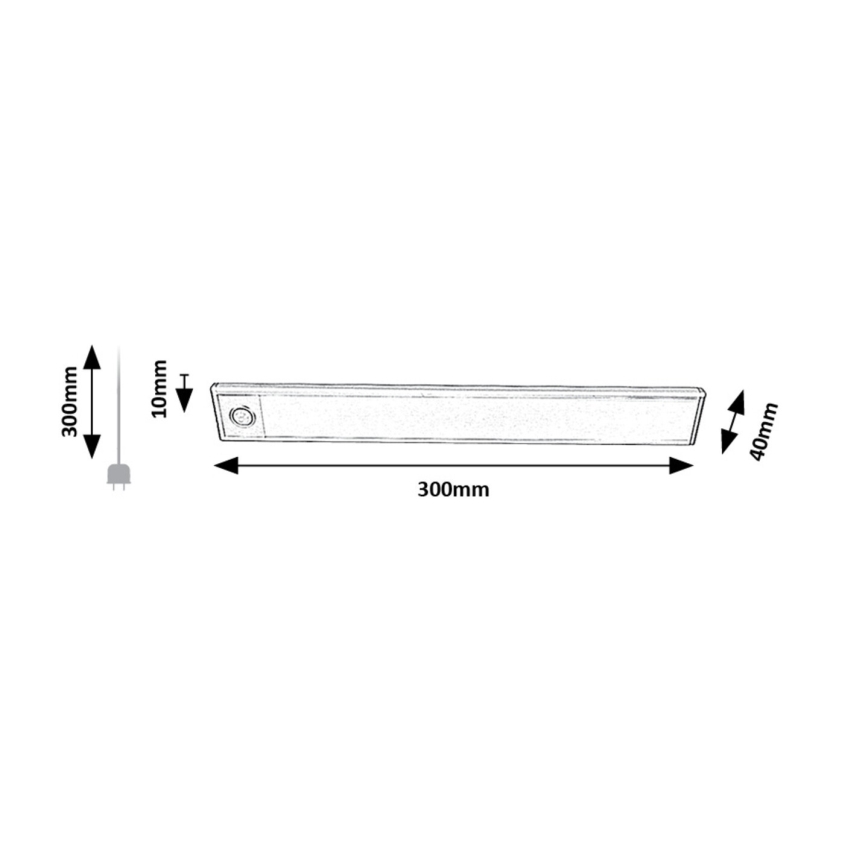 Rabalux - LED Under keittiö cabinet rechargeable kevyt anturilla LED/2W/3,7V 4000K