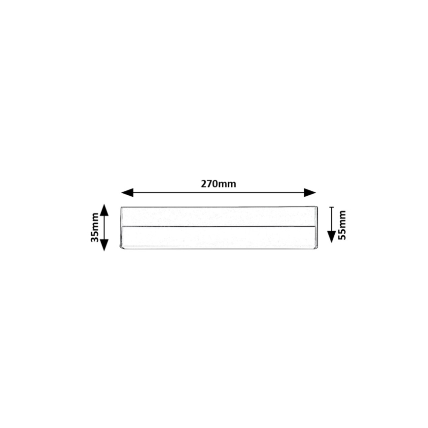 Rabalux - Keittiökaappien alla oleva LED-valo LED/7W/230V 4000K musta