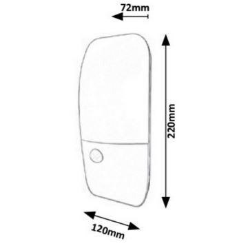 Rabalux - LED-ulkoseinävalaisin anturilla LED/11W/230V IP54 4000K