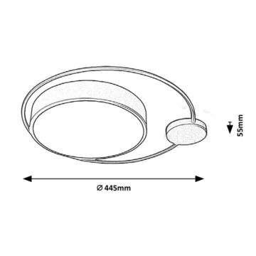 Rabalux - LED Ceiling light LED/28W/230V