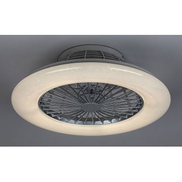 Rabalux - LED-himmennettävä kattovalaisin tuulettimella LED / 30W / 230V + RC