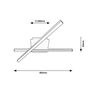 Rabalux - LED-kattovalaisin 2xLED / 14W / 230V