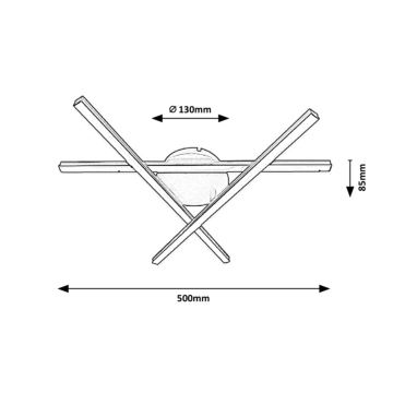 Rabalux - LED-kattovalaisin 3xLED / 25W / 230V