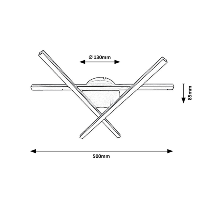 Rabalux - LED-kattovalaisin 3xLED / 25W / 230V