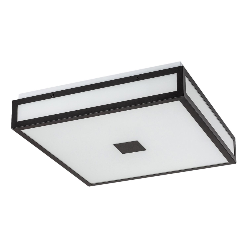 Rabalux - LED-kattovalaisin kylpyhuoneeseen LED/24W/230V IP44 4000K 40x40 cm musta