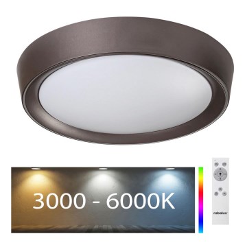 Rabalux - LED RGB himmennettävä kattovalaisin LED / 24W / 230V + kaukosäädin 3000-6000K