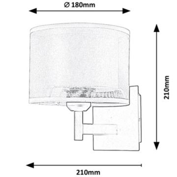 Rabalux - Seinävalaisin 1xE27/40W/230V