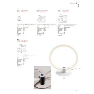 Redo 01-2223 - LED-himmennyskattokruunu SPELL LED/43W/230V 3000K valkoinen