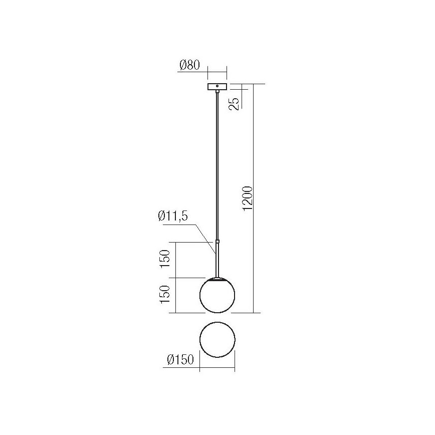 Redo 01-2623 - Kattokruunu johdossa NIVA 1xE14/28W/230V