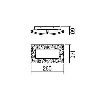 Redo 05-863 - LED-seinävalaisin ARTEMIS LED/10W/230V hopea