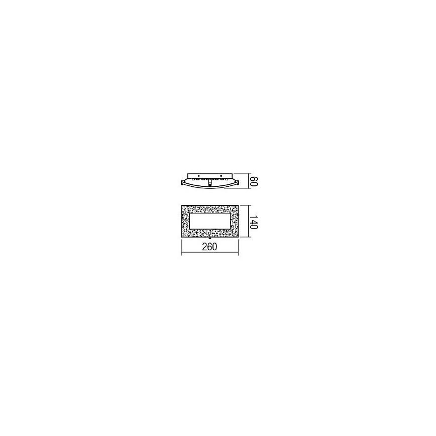 Redo 05-863 - LED-seinävalaisin ARTEMIS LED/10W/230V hopea