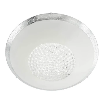 Redo 05-898 - LED-kristallikattovalaisin RA LED/12W/230V halkaisija 30 cm hopea