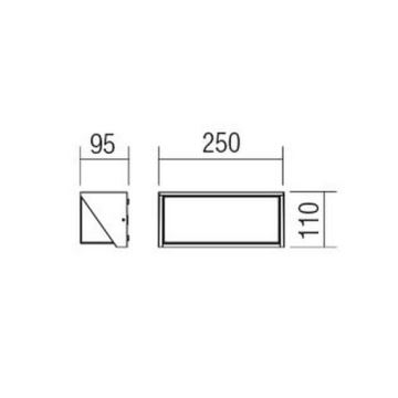 Redo 90237 - LED-ulkoseinävalaisin SPECTRA LED/16W/230V 3000K IP54 valkoinen