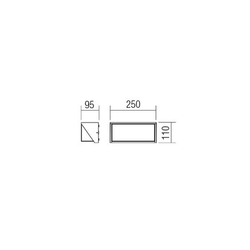 Redo 90237 - LED-ulkoseinävalaisin SPECTRA LED/16W/230V 3000K IP54 valkoinen