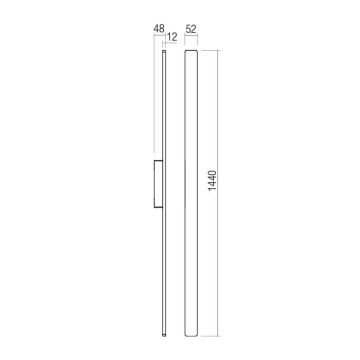 Redo 90432 - LED-ulkoseinävalaisin REFLEXA LED/24W/230V 3000K IP54 valkoinen