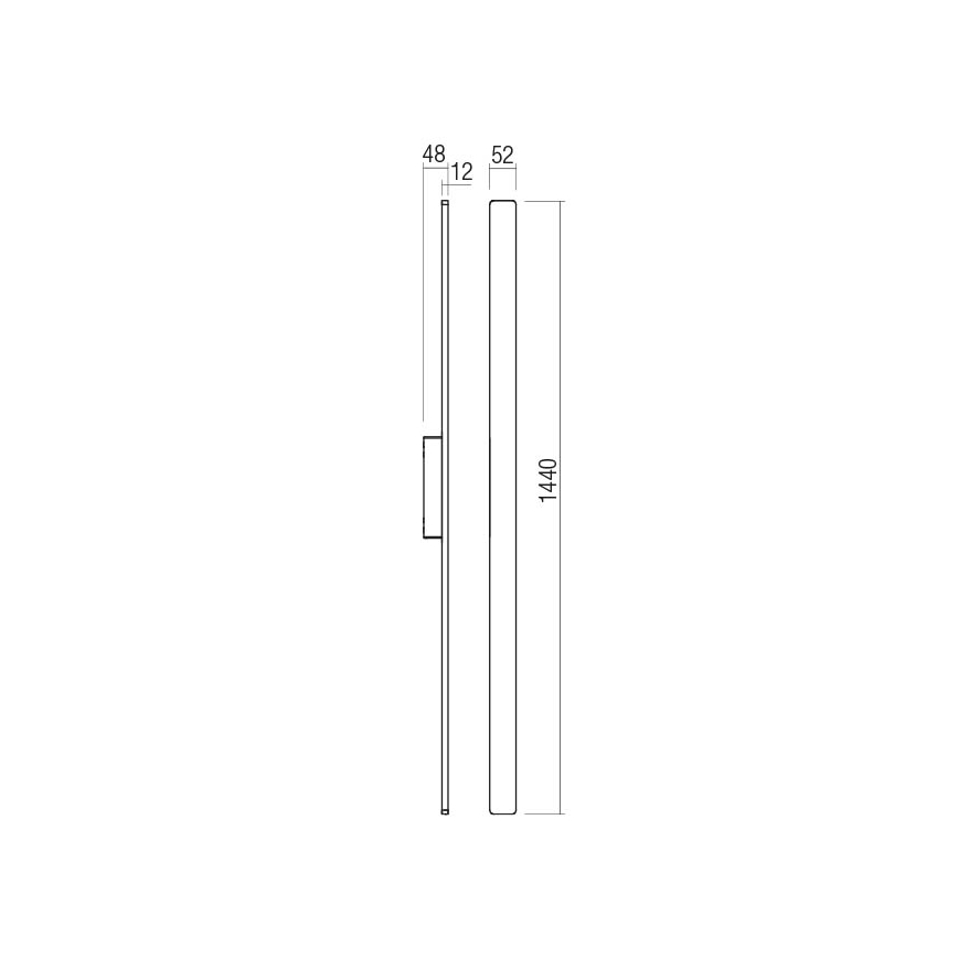 Redo 90432 - LED-ulkoseinävalaisin REFLEXA LED/24W/230V 3000K IP54 valkoinen