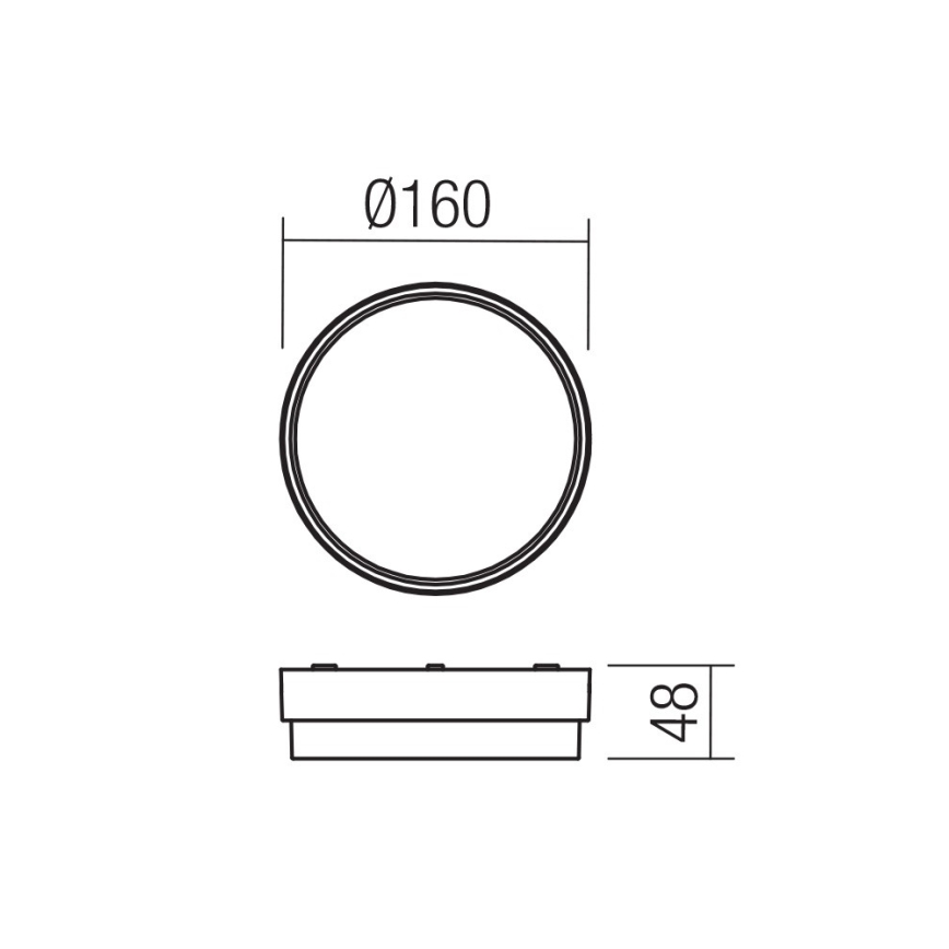 Redo 90516 - LED-ulkoseinävalaisin URANIA LED/10W/230V IP65 antrasiitti