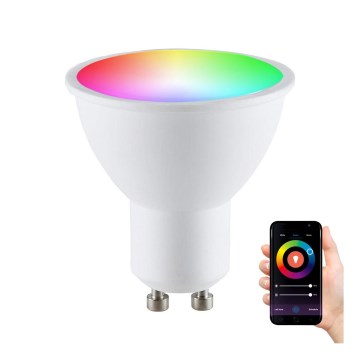 RGBW Himmennettävä LED-polttimo G45 GU10/5,5W/230V 2700-6500K Wi-Fi Tuya