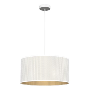 Riippuvalaisin LOFT SHADE 1xE27/60W/230V halk. 40 cm valkoinen/kulta