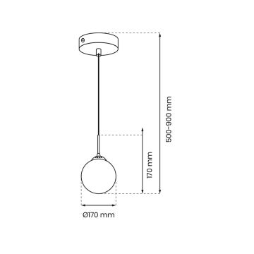 Riippuvalaisin REFLEX 1xE14/40W/230V d. 17 cm