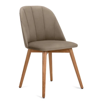 Ruokapöydän tuoli BAKERI 86x48 cm beige/pyökki