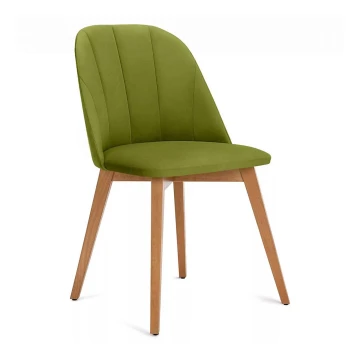Ruokapöydän tuoli RIFO 86x48 cm vaaleanvihreä/pyökki