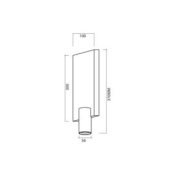 Seinäkohdevalo GENESIS 1xGU10/8W/230V musta