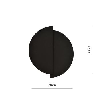 Seinävalaisin FORM 1xG9/8W/230V musta