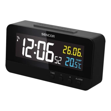 Sencor - Digitaalinen kello hälytyksellä ja lämpömittarilla 230V/1xCR2032