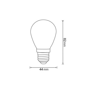 SETTI 2x LED-polttimo PARTY E27/0,3W/36V sininen