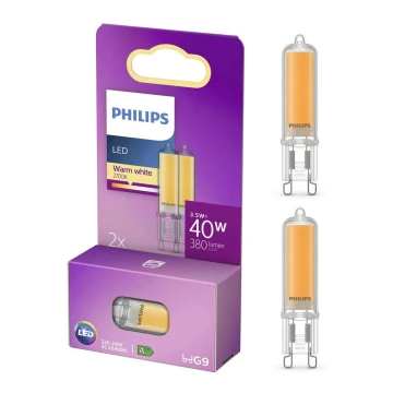 SETTI 2x LED-polttimo Philips G9/3,5W/230V 2700K