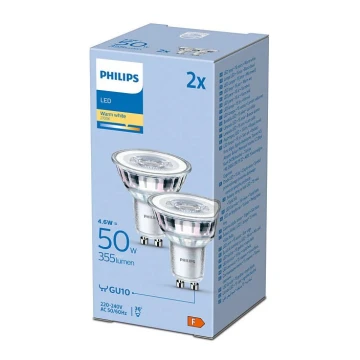 SETTI 2x LED Polttimo Philips GU10/4,6W/230V 2700K