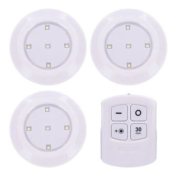 SETTI 3x LED Himmennysvalo kaukosäätimellä LED/3xAAA