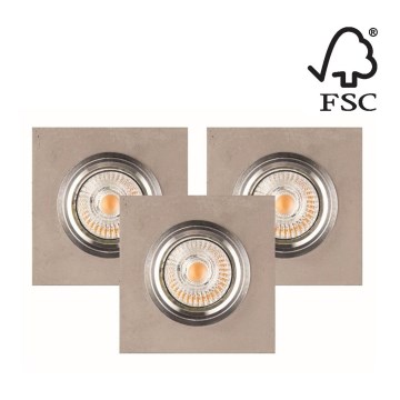 SETTI 3x LED Riippuva valo VITAR 1xGU10/5W/230V betoni - FSC sertifioitu